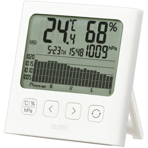 タニタ　グラフ付きデジタル温湿度計　アイボリー　ＴＴ−５９４ＩＶ　１個