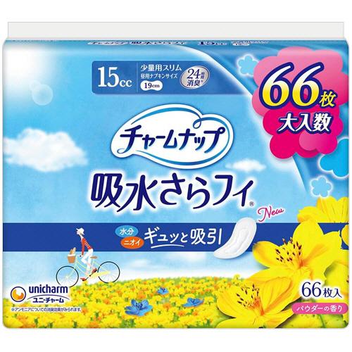 ユニ・チャーム　チャームナップ　吸水さらフィ　小量用スリム　１パック（６６枚）