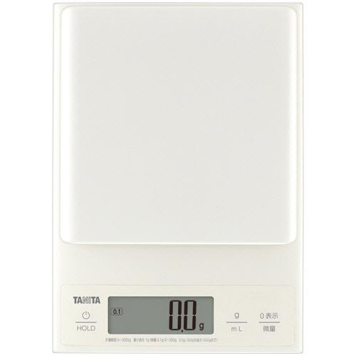 タニタ　デジタルクッキングスケール　３ｋｇ　アイボリー　ＫＪ−３０４ＩＶ　１台