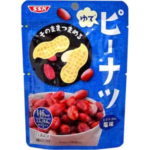 清水食品　ＳＳＫ　そのままつまめる　ゆでピーナッツ　４０ｇ　１個