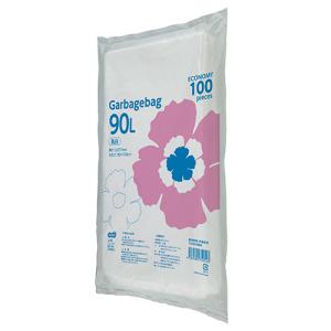 TANOSEE　ゴミ袋エコノミー　乳白半透明　９０Ｌ　１パック（１００枚）｜tanomail