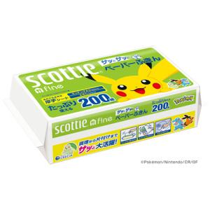 数量限定品 スコッティ ペーパータオル ポケモン 3個パック 厚手