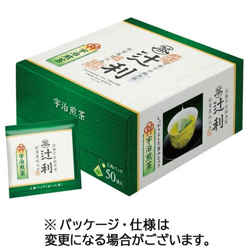 片岡物産　辻利　三角バッグ　宇治煎茶　１箱（５０バッグ）