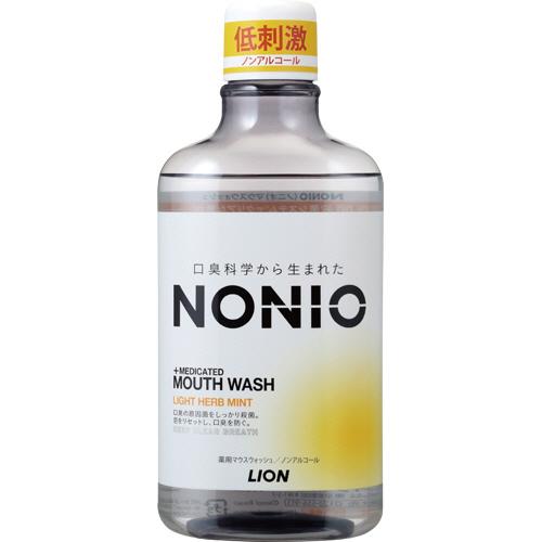 ライオン　ＮＯＮＩＯ　マウスウォッシュ　ライトハーブミント　６００ｍｌ　１本