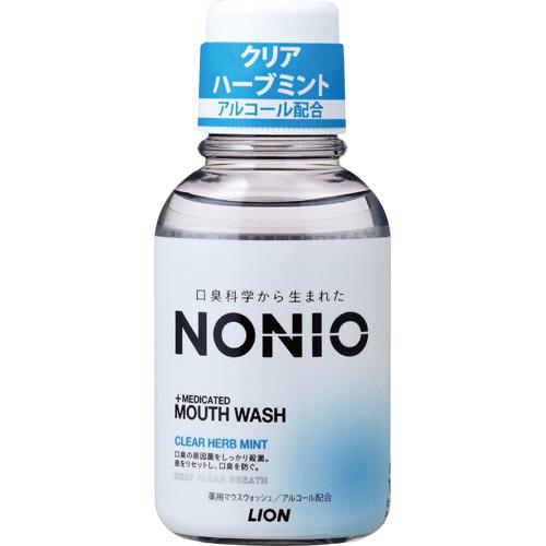 ライオン　ＮＯＮＩＯ　マウスウォッシュ　クリアハーブミント　８０ｍｌ　１本