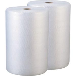 TANOSEE　気泡緩衝材　超軽量用　ｄ３５　６００ｍｍ×４２ｍ　１パック（２巻）　（メーカー直送）