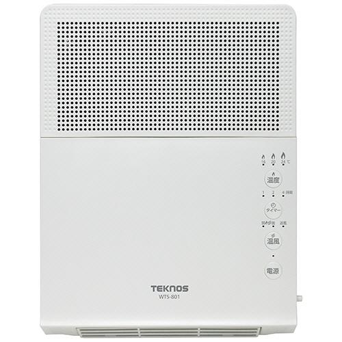 千住　ＴＥＫＮＯＳ　壁掛セラミックファンヒーター　８００Ｗ　ホワイト　ＷＴＳ−８０１　１台