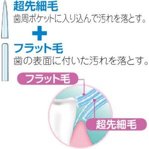 エビス メディフィットクリア 超先細毛ハブラシ...の詳細画像2