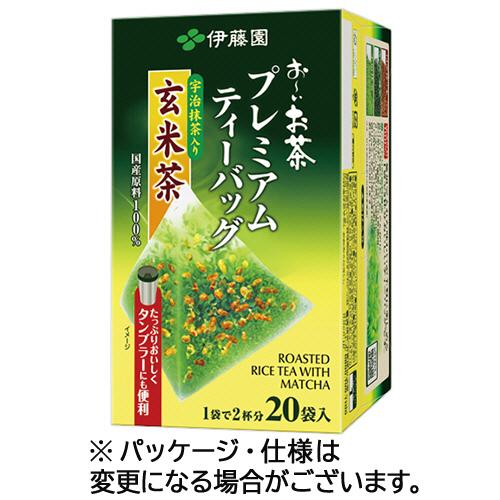 伊藤園　おーいお茶　プレミアムティーバッグ　宇治抹茶入り玄米茶　１箱（２０バッグ）