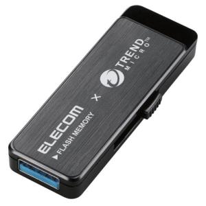 エレコム ウイルス対策USB3.0メモリ（Trend Micro） 8GB ブラック MF−TRU308GBK 1個