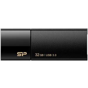 シリコンパワー　ＵＳＢ３.０　スライド式フラッシュメモリ　３２ＧＢ　ブラック　ＳＰ０３２ＧＢＵＦ３Ｂ...