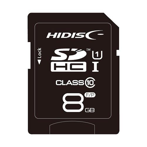 ハイディスク　ＳＤＨＣカード　８ＧＢ　ｃｌａｓｓ１０　ＵＨＳ-Ｉ対応　ＨＤＳＤＨ８ＧＣＬ１０ＵＩＪＰ...