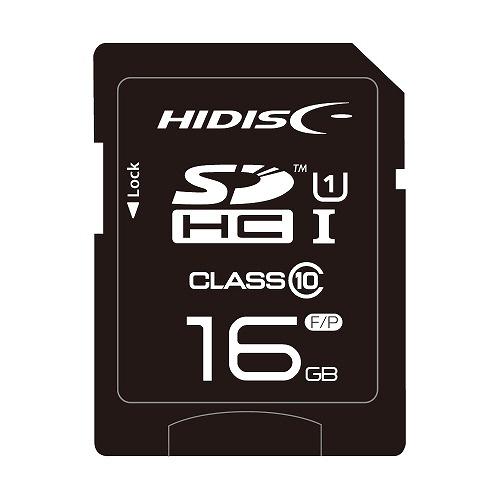 ハイディスク　ＳＤＨＣカード　１６ＧＢ　ｃｌａｓｓ１０　ＵＨＳ-Ｉ対応　ＨＤＳＤＨ１６ＧＣＬ１０ＵＩ...