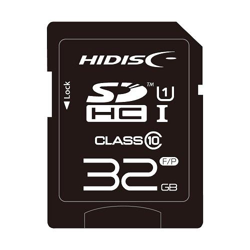 ハイディスク　ＳＤＨＣカード　３２ＧＢ　ｃｌａｓｓ１０　ＵＨＳ-Ｉ対応　ＨＤＳＤＨ３２ＧＣＬ１０ＵＩ...
