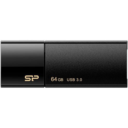 シリコンパワー　ＵＳＢ３．０　スライド式フラッシュメモリ　６４ＧＢ　ブラック　ＳＰ０６４ＧＢＵＦ３Ｂ...