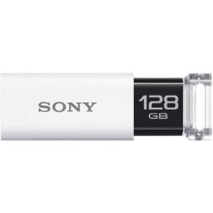 ソニー USBメモリー ポケットビット Uシリーズ 128GB ホワイト USM128GU W 1個