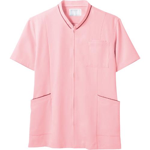 住商モンブラン　半袖スクラブ　ＬＬサイズ　ピンク／ワイン　７２−１２２２−ＬＬ　１着（直送）