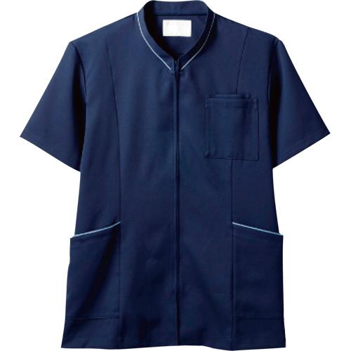 住商モンブラン　半袖スクラブ　Ｓサイズ　ネイビー／ブルー　７２−１２２８−Ｓ　１着（直送）