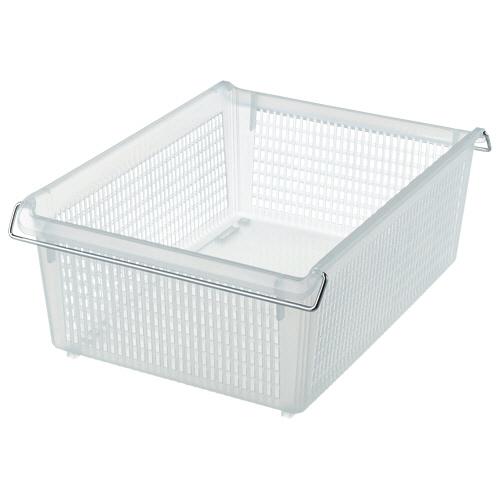 伊藤忠リーテイルリンク　スタックトレーメタルハンドル付　深型小　ホワイト　ＳＴＡ４Ｄ−Ｎ　１個