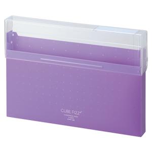 リヒトラブ CUBE FIZZ コングレスケース A4 パープル A−6024−10