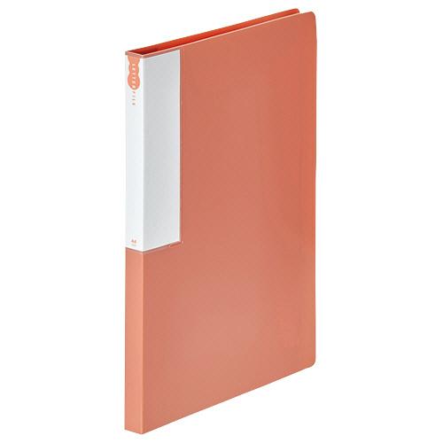 TANOSEE　レターファイル（再生ＰＰ）　Ａ４タテ　１２０枚収容　背幅１８ｍｍ　レッド　１冊