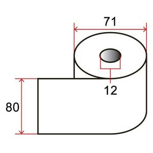 TANOSEE 感熱レジロール紙 ノーマル保存...の詳細画像2