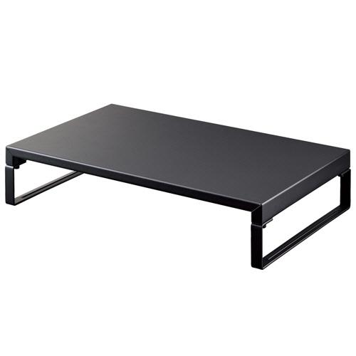 机上台　ロータイプ　Ｗ３９０×Ｄ２５０×Ｈ８０ｍｍ　マットブラック　Ａ−７３３０−１２４　１台