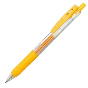 ゼブラ　ジェルボールペン　サラサクリップ　０．５ｍｍ　黄　ＪＪ１５−Ｙ　１本