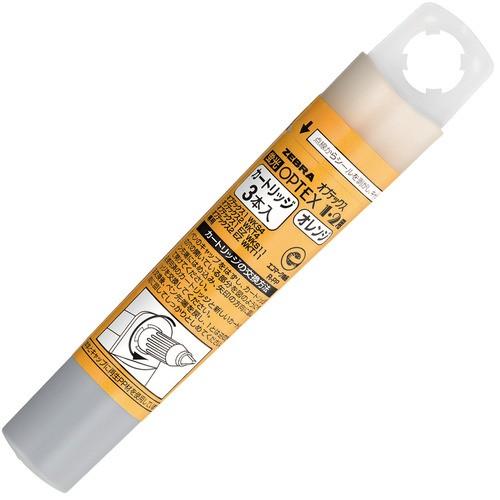 蛍光オプテックス１・２用カートリッジ　オレンジ　ＲＷＫ８−ＯＲ　１ケース（３本）