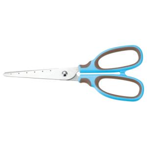 TANOSEE　はさみ　刃先先丸　刃渡り６５ｍｍ　ブルー　１本