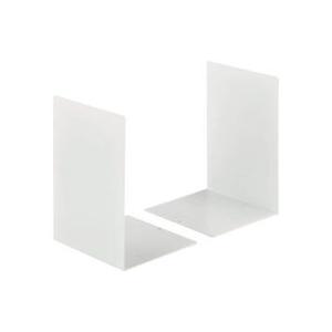 ライオン事務器　ブックエンド　大　ホワイト　Ｌ−８０Ｎ　１組（２枚）