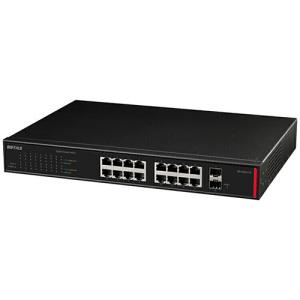 バッファロー　レイヤー２　Ｇｉｇａスマートスイッチ　１６ポート　ブラック　ＢＳ−ＧＳ２１１６