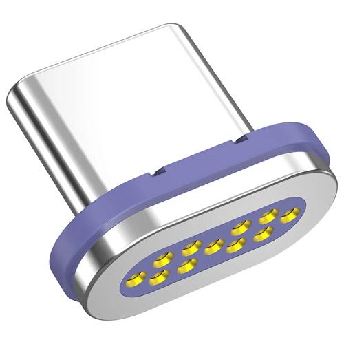 ＣＩＯ　マグネットシリコンケーブル専用Ｃ端子　パープル　ＣＩＯ−ＳＬＭＧ−Ｔ−Ｃ−ＰＰ　１個 （お取...