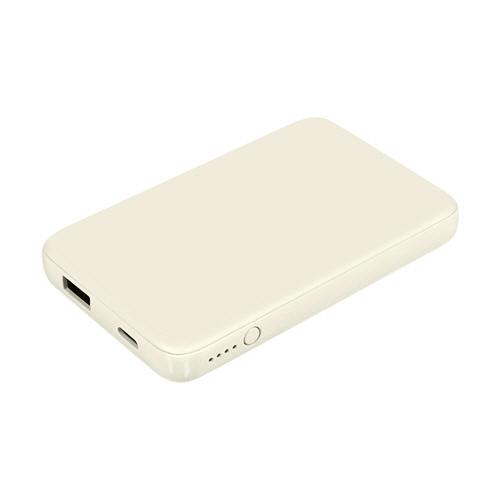 小型軽量モバイルバッテリー　５０００ｍＡｈ　キナリ　ＯＷＬ−ＬＰＢ５０１２−ＫＩ　１個（お取寄せ品)