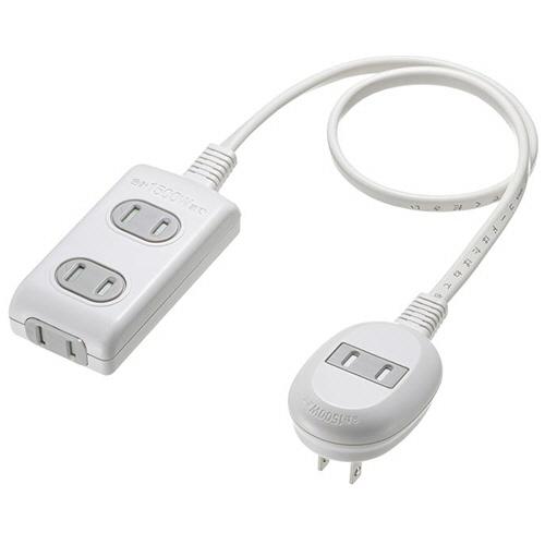 プラス１個口　便利タップ（電源タップ　ホコリシャッター付）　２Ｐ・３＋１個口　０．５ｍ（ＲｏＨＳ指令...