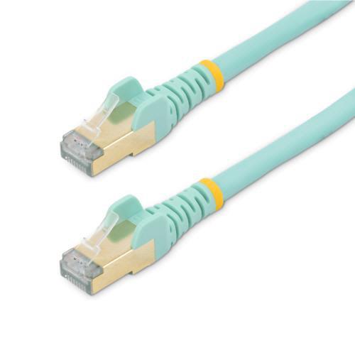 ＳｔａｒＴｅｃｈ．ｃｏｍ　カテゴリ６Ａ　ＬＡＮケーブル　ツメ折れ防止　ＳＴＰ　１．５ｍ　アクア　６Ａ...