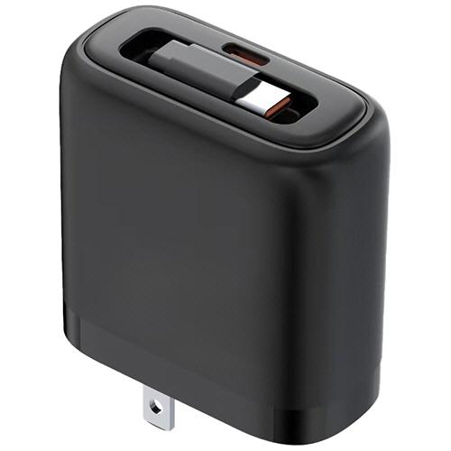 オウルテック　ＯＥＣ　ケーブル内蔵ＡＣ充電器　ＰＤ６５Ｗ　ブラック　ＯＥＣ−ＡＰＤ６５Ｃ２ＲＧ−ＢＫ...