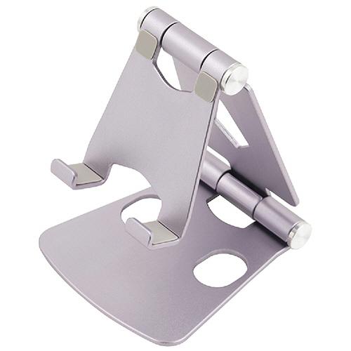 ＭＣＯ（ミヨシ）　タブレット・スマホ用折りたたみアルミスタンドミニ　パープル　ＳＳＴ−２１ＰＬ　１個...