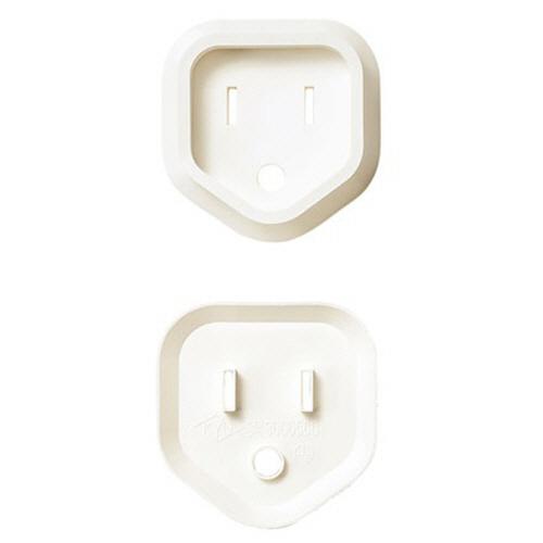 プラグ安全カバー　３Ｐ　接地付きプラグ用　ホワイト（ＲｏＨＳ指令１０準拠）　ＴＡＰ−ＰＳＣ３Ｎ５０　...