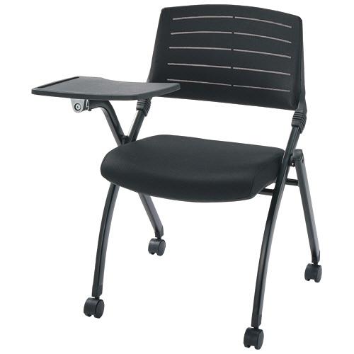 ＹＡＭＡＺＥＮ　ネスティングチェア　メモ台付　ブラック　ＣＮＣ−８８ＭＴ（ＢＫ）　１脚　（直送）
