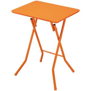 ホームスタイリング　タッチ　フォールディングテーブル　Ｓ　幅５６０×奥行４２０ｍｍ　オレンジ　１台｜tanomail