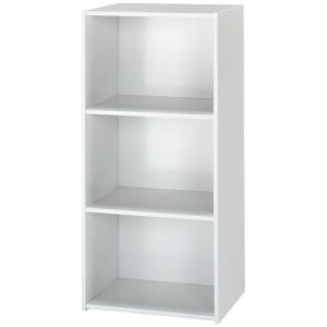 不二貿易 カラーボックス 3段 ホワイト 93501 1台