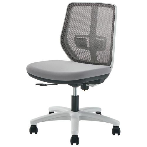 オカムラ　ＶＩＬＬＡＧＥ　ＶＣ１メッシュチェア　肘なし　ホワイトフレーム　ライトグレー　８ＶＣ１ＭＣ...