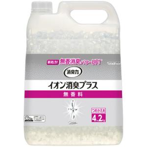 エステー　消臭力　クリアビーズ　イオン消臭プラス　無香料　業務用つめかえ　４．２ｋｇ　１個｜ぱーそなるたのめーる