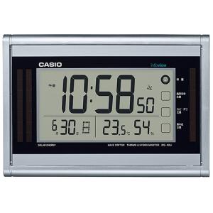 カシオ　生活環境お知らせ電波掛置時計　ソーラーエナジー　シルバー　ＩＤＳ−１６０Ｊ−８ＪＦ　１台　（お取寄せ品）｜tanomail