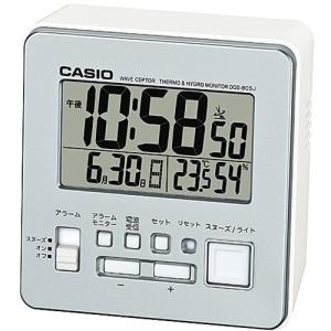 カシオ　デジタル電波置時計　温湿度計付　シルバー　ＤＱＤ−８０５Ｊ−８ＪＦ　１台　（お取寄せ品）｜tanomail