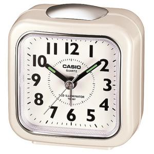 カシオ　クオーツ置時計　パールホワイト　ＴＱ−１５７−７ＢＪＦ　１台　（お取寄せ品）｜tanomail