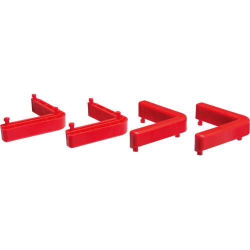 ＹＡＭＡＺＥＮ　パレッティー用コーナーガード　赤　ＣＧ−Ｒ　１パック（４個）