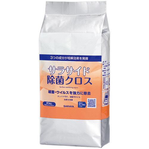 サラヤ　サラサイド除菌クロス　詰替用　１パック（８０枚）（お取寄せ品)