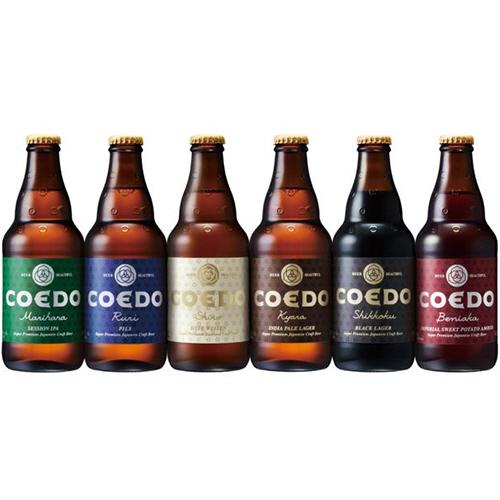 コエドブルワリー　ＣＯＥＤＯプレミアムビールセット　（３３３ｍｌ×６本）　１セット　（直送）